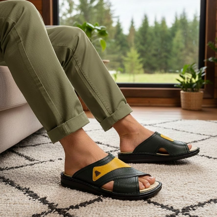 خرید آنلاین دمپایی طبی مردانه آرای مدل کایار کد 46